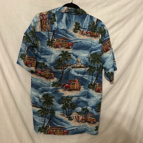 The Hawaiian Original Mens Surf/Tiki/Car Design  Hawaiian Shirt Sz L - Picture 4 of 10